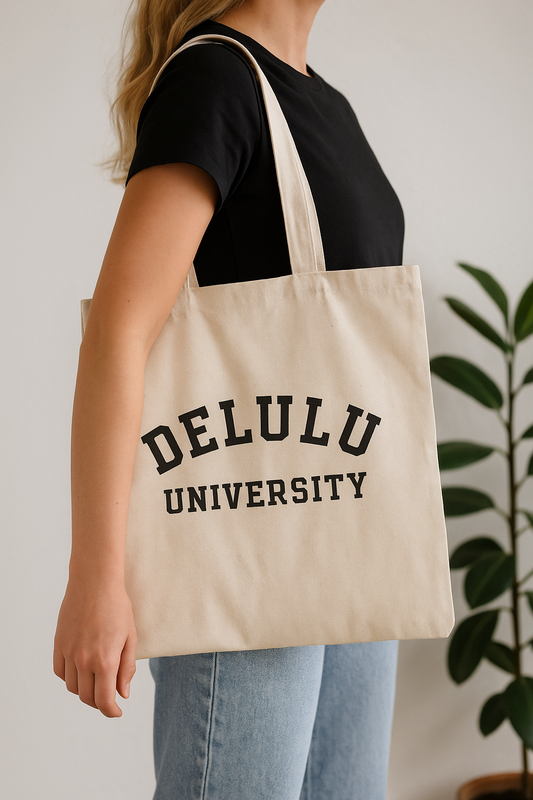 Delulu University Tote